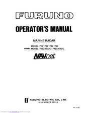 Furuno NAVnet 1732C Operator's Manual