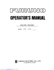 Furuno FCR-1010 Operator's Manual