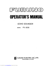 Furuno FE-808 Operator's Manual
