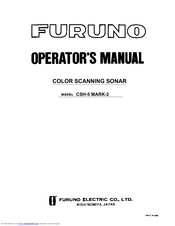 Furuno CSH-5 MARK-2 Operator's Manual