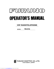 Furuno FM-8700 Operator's Manual