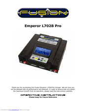Fusion EMPEROR L702B Operating Instructions Manual