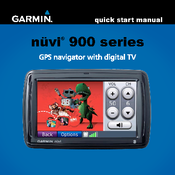 Garmin Nuvi 900T Quick Start Manual