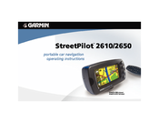 Garmin StreetPilot 2650 Operating Instructions Manual