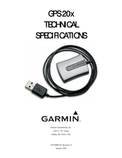 Garmin GPS 20x Technical Specifications