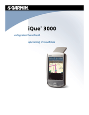 Garmin iQue 3000 Operating Instructions Manual