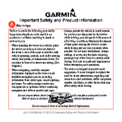 Garmin Nuvi 01102291 Safety And Warranty Manual