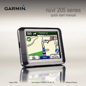 Garmin Nuvi 255T Quick Start Manual