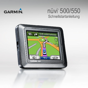 Garmin NUVI 500/550 Schnellstartanleitung