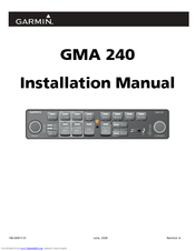 Garmin GMA 240 Installation Manual