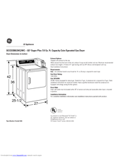 GE DCCD330GD Product Information