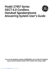 GE 27907GE1 User Manual