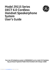 GE DECT 00018 User Manual