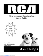 RCA 25424 User Manual