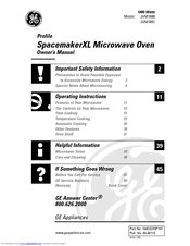 GE Profile SpacemakerXL JVM1661 Owner's Manual