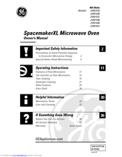 GE SpacemakerXL JVM1410 Owner's Manual