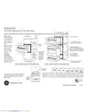 GE SCB1001MSS Dimension Manual