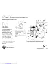GE JTP90WM Dimensions And Installation Information