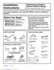 GE JSP42CKCC Installation Instructions Manual