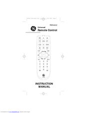GE RM91902 Instruction Manual