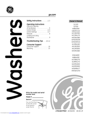 GE WLSR3000G5WW Owner's Manual