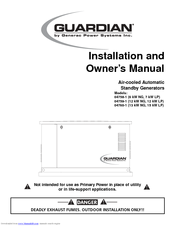 Generac Power Systems Guardian 04760-1 Installation And Owner's Manual