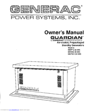 Generac Power Systems GUARDIAN 04077-2 Owner's Manual