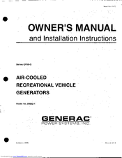 Generac Power Systems 00862-1 Installation And Owner's Manual