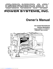 Generac Power Systems 009600-5, 009734-5 Owner's Manual