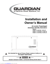Generac Power Systems Guardian 04389-1 Installation And Owner's Manual