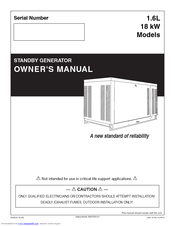 Generac Power Systems 1.6L 18 kW Owner's Manual