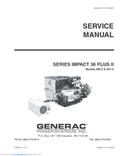 Generac Power Systems 941-2 Service Manual