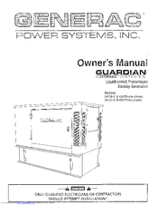 Generac Power Systems GUARDIAN 04136-0 Owner's Manual