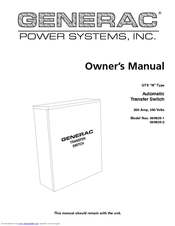 Generac Power Systems 004635-2 Owner's Manual