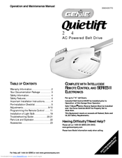 Genie QuietLift 2040L Operation And Maintenance Manual