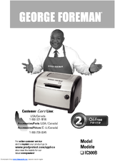 George Foreman IC300B Use And Care Book Manual