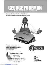 George Foreman G-broil GR0072P Instruction Manual