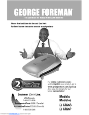 George Foreman GR26B Super Champ Use And Care Manual