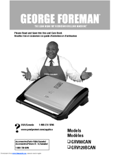 George Foreman GRV120BCAN Use And Care Manual