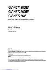 Gigabyte GV-N57256V User Manual