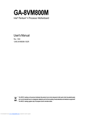 Gigabyte GA-8VM800M User Manual