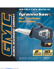 GMC TyrannoSaw TRM18V Instruction Manual