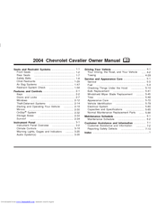 Chevrolet Bravada 2004 Owner's Manual
