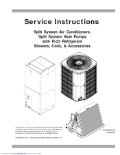 Goodman MBE****AA-1BA Service Instructions Manual