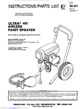 Graco Ultra 400 Instructions And Parts List