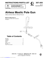 Graco 307655 Instructions-Parts List Manual