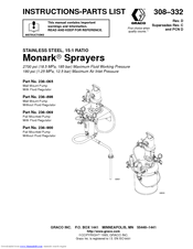 Graco Monark 236-898 Instructions Manual