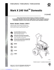 Graco Mark X 240 Volt Instructions Manual