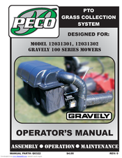 Peco 12031301, 12031302 Operator's Manual