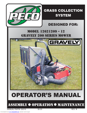 Peco 12621209-12 Operator's Manual